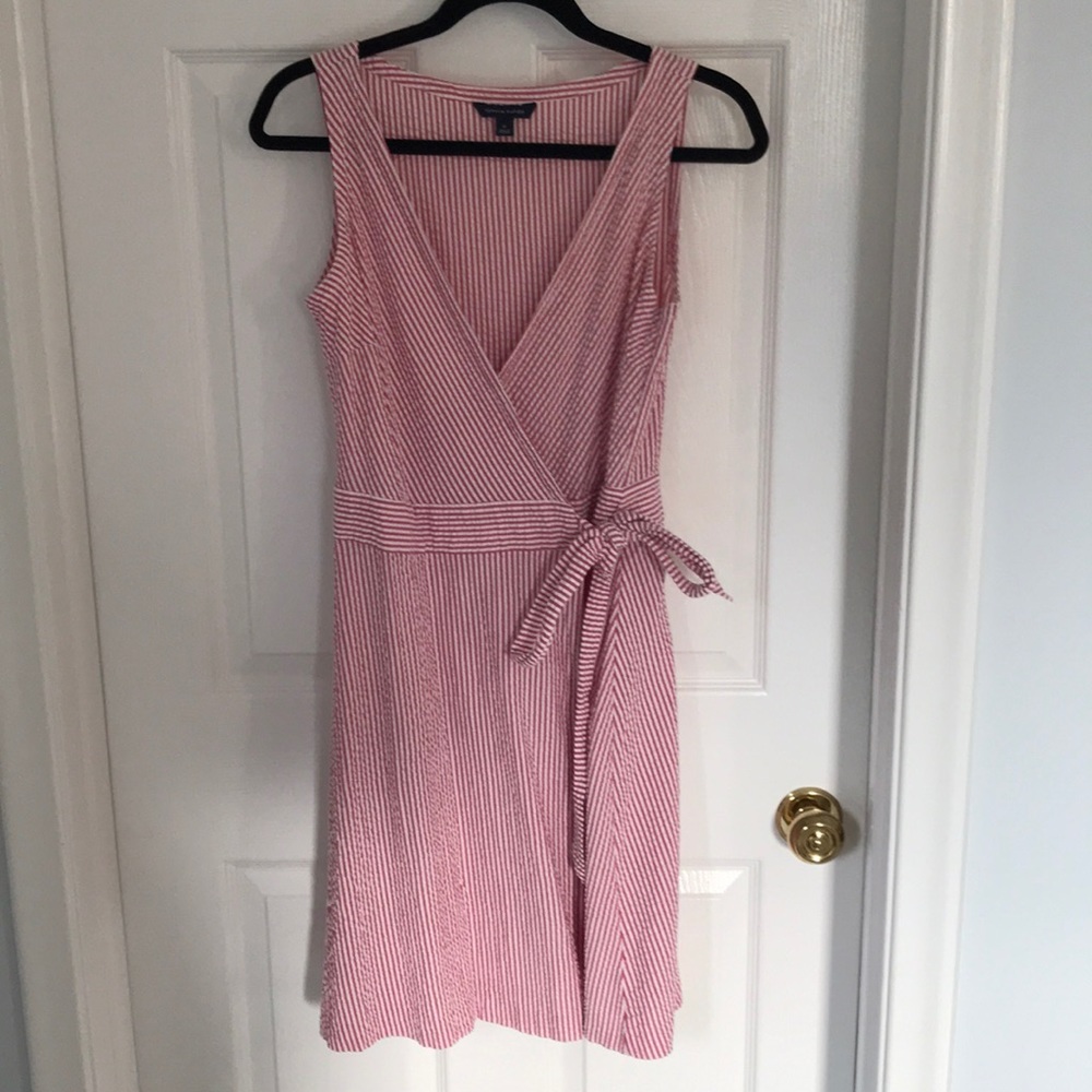 Tommy Hilfiger seersucker wrap dress